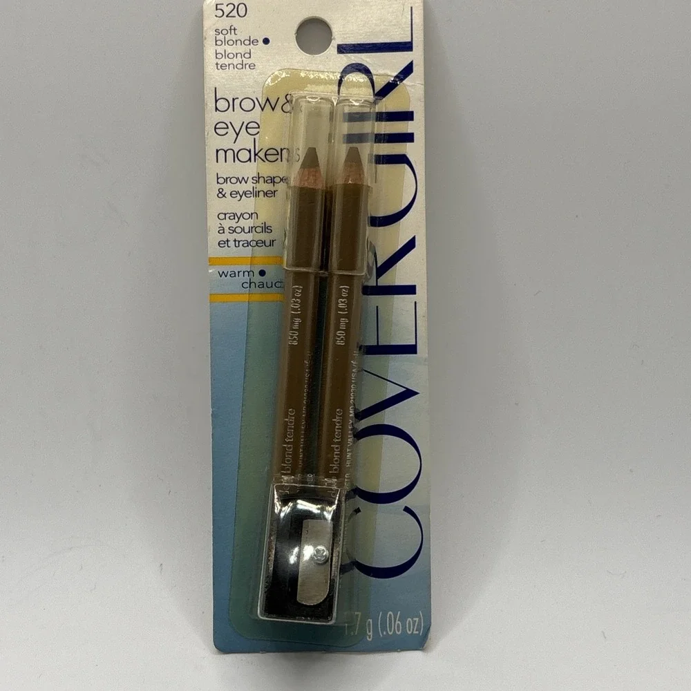 NEW CoverGirl brow & Eye Maker Brow Shaper & Eyeliner-520 Soft Blonde